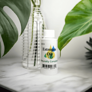 Estrogen Oil 2 oz. Bottle - Soy-Free, Non-GMO, Plant-Based, Bioidentical Hormone Replacement Therapy for Menopause Relief