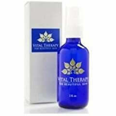 "Vital Therapy Blemish Rescue 1 oz. Bottle in blue packaging for skincare - Soy-Free, Non-GMO, Anti-inflammatory formula"