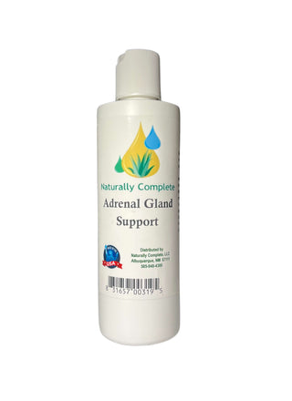 white 8 oz Naturally Complete Adrenal Gland Support Bottle