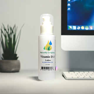 Vitamin D-3 Lotion | Non-GMO | Sunshine in a Bottle | Unscented | Made In The USA